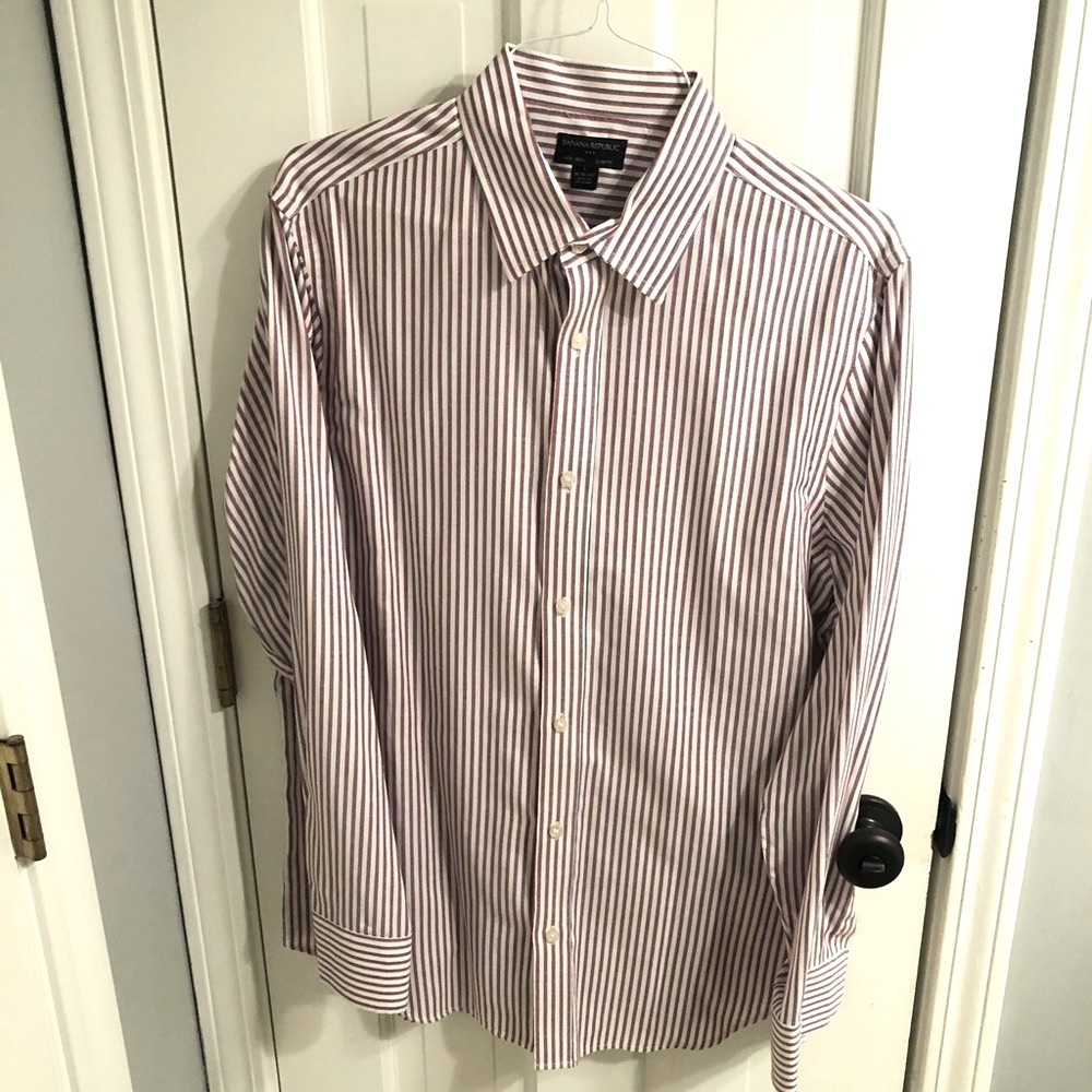 Banana Republic Men’s Striped Button Down - L